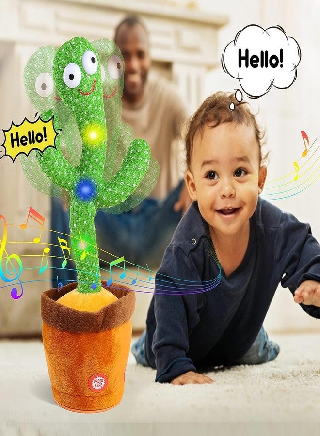 TECH LOGO ELECTRONICS Dancing Cactus Talking Toy, Musical Puppet, Wriggle & Singing Recording Toy Repeat What You Say,Voice Repeat Speaking Toy,Talking Toys for Kids, Girls, Boys - Image 4